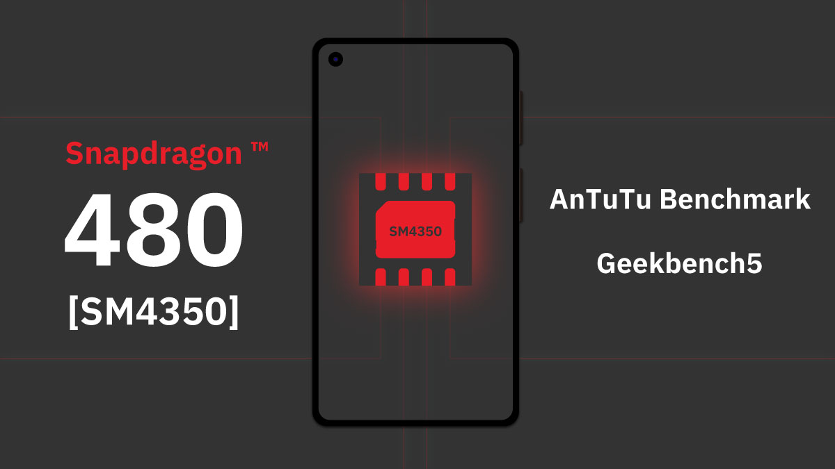 Snapdragon 480 SM4350 Antutu Benchmark Geekbench5