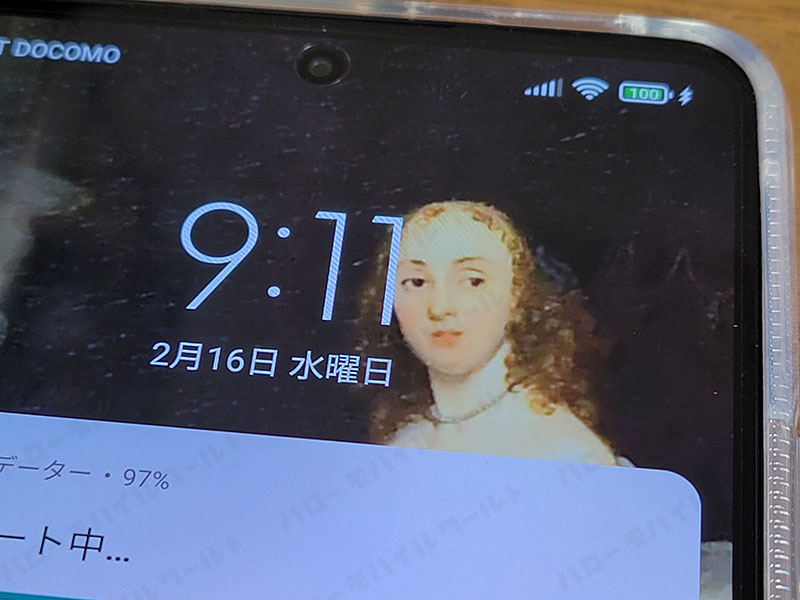 Xiaomi 11T Pro 非純正USB-Cでの充電進捗（100%）