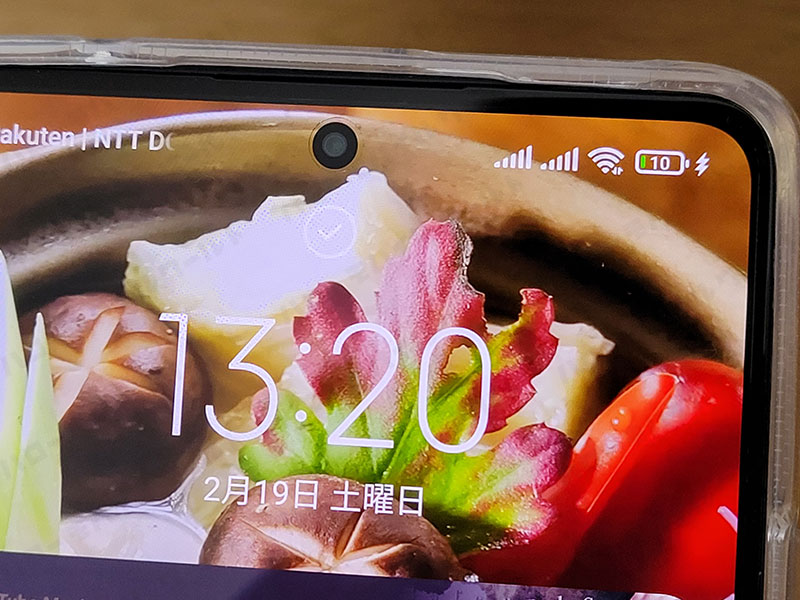 Xiaomi 11T Pro 純正USB-Cでの充電進捗（10%）