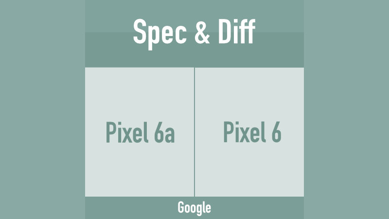 Google Pixel 6a Pixel 6 スペック 比較