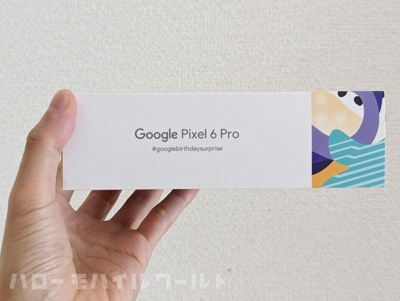 創立24周年記念セール Google Pixel 6 Pro パッケージ側面