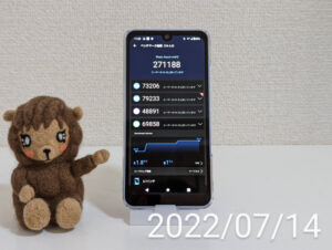 AQUOS wish2（SH-51C）Snapdragon® 695 5G AnTuTu Benchmark 2022/7/14