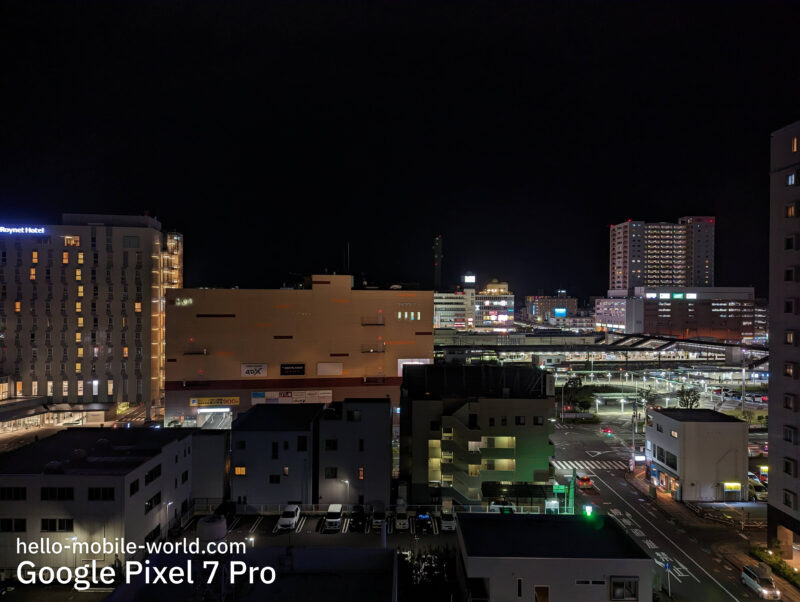 Google Pixel 7 Pro 写真例 夜景モードなし