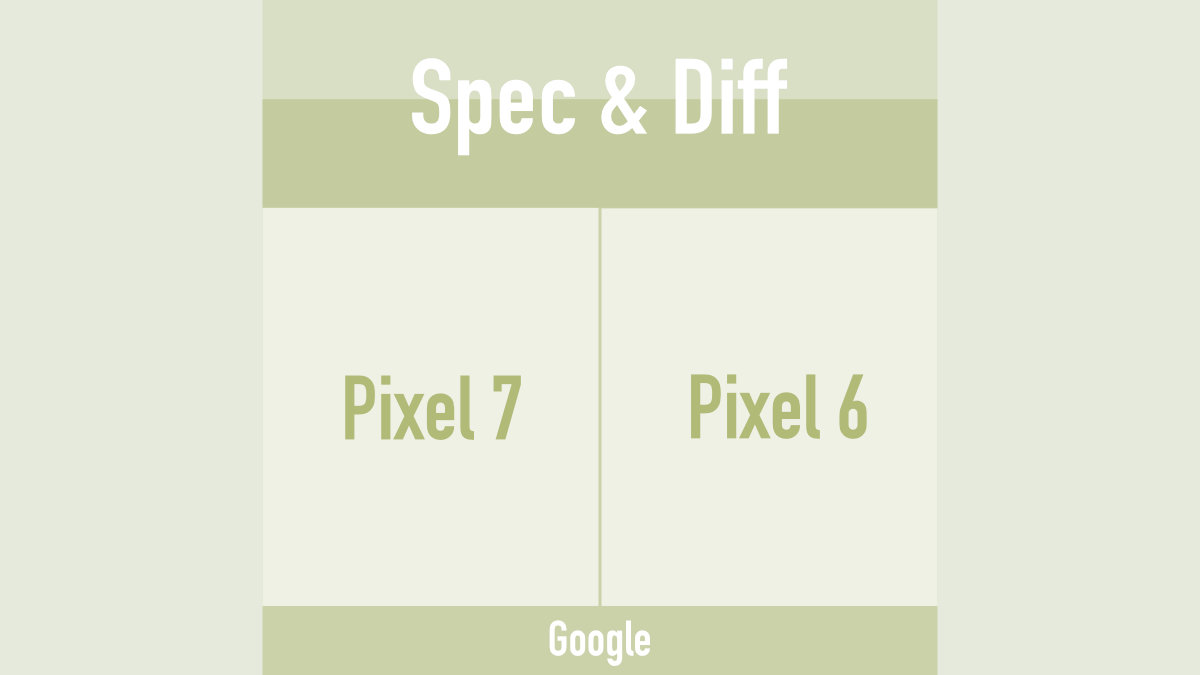 Google Pixel 7 / 6 スペック比較と違い