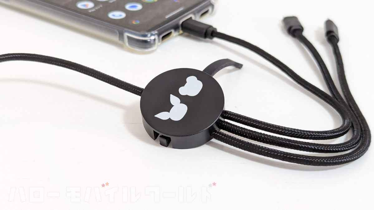 けんけつちゃん × CroKuma マルチ充電ケーブル USB-A to USB-C / Lightning / microUSB